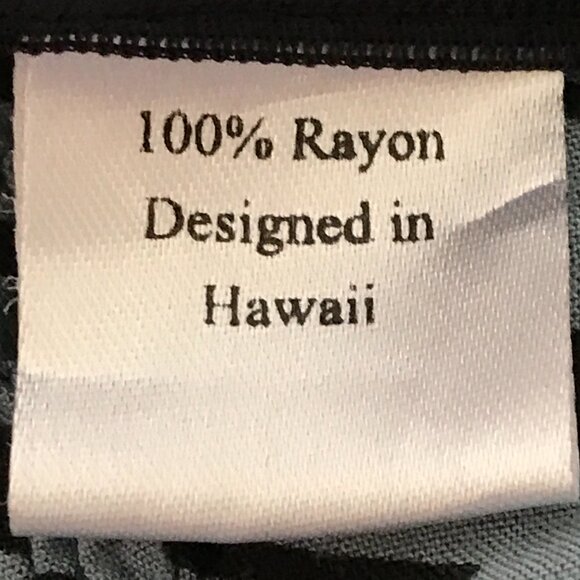 Kamohoalii Halter Top Women L Black Geometric Sleeveless Stretch Hawaiian 16526 - Picture 9 of 10